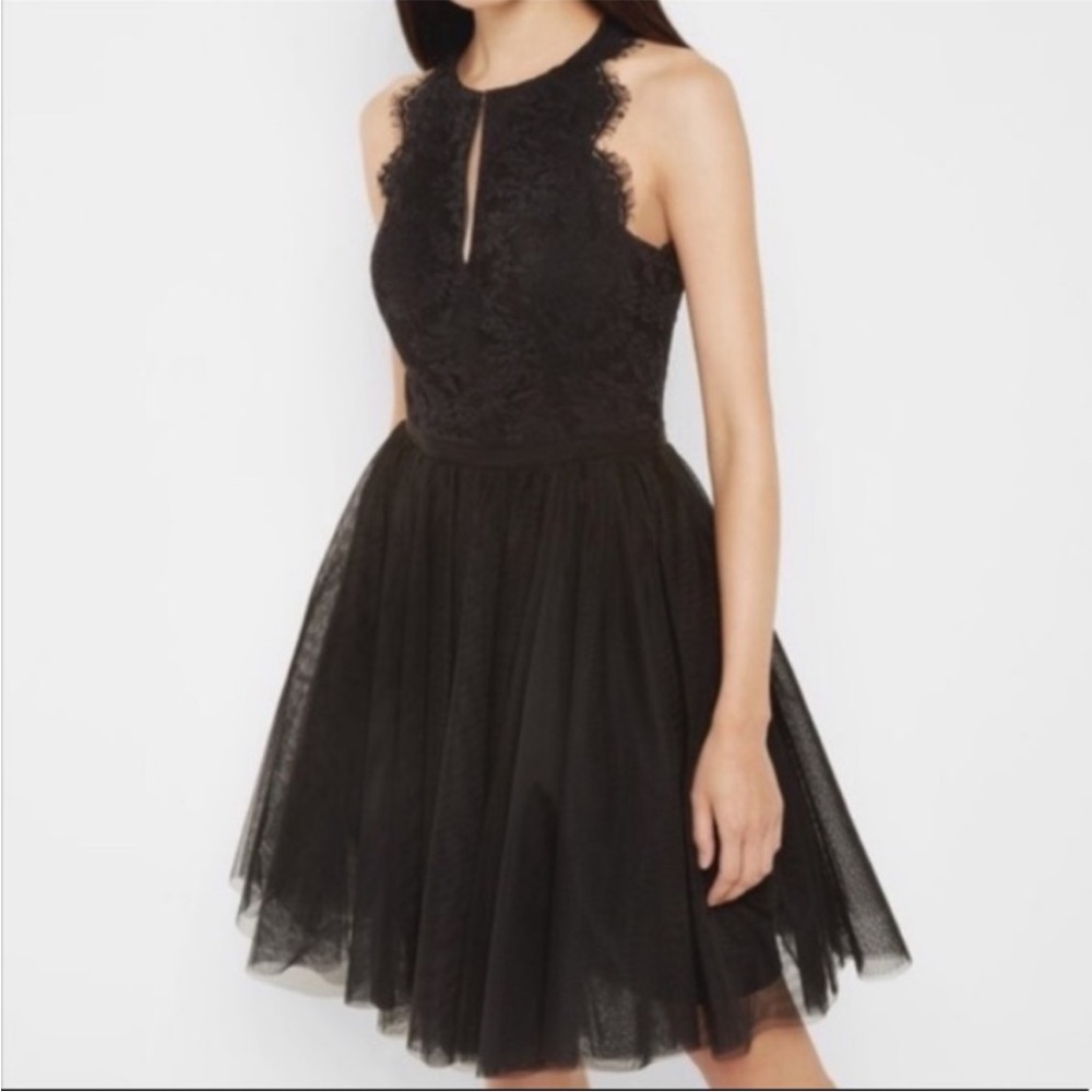 Ted Baker Sleeveless Lace & Tulle Dress